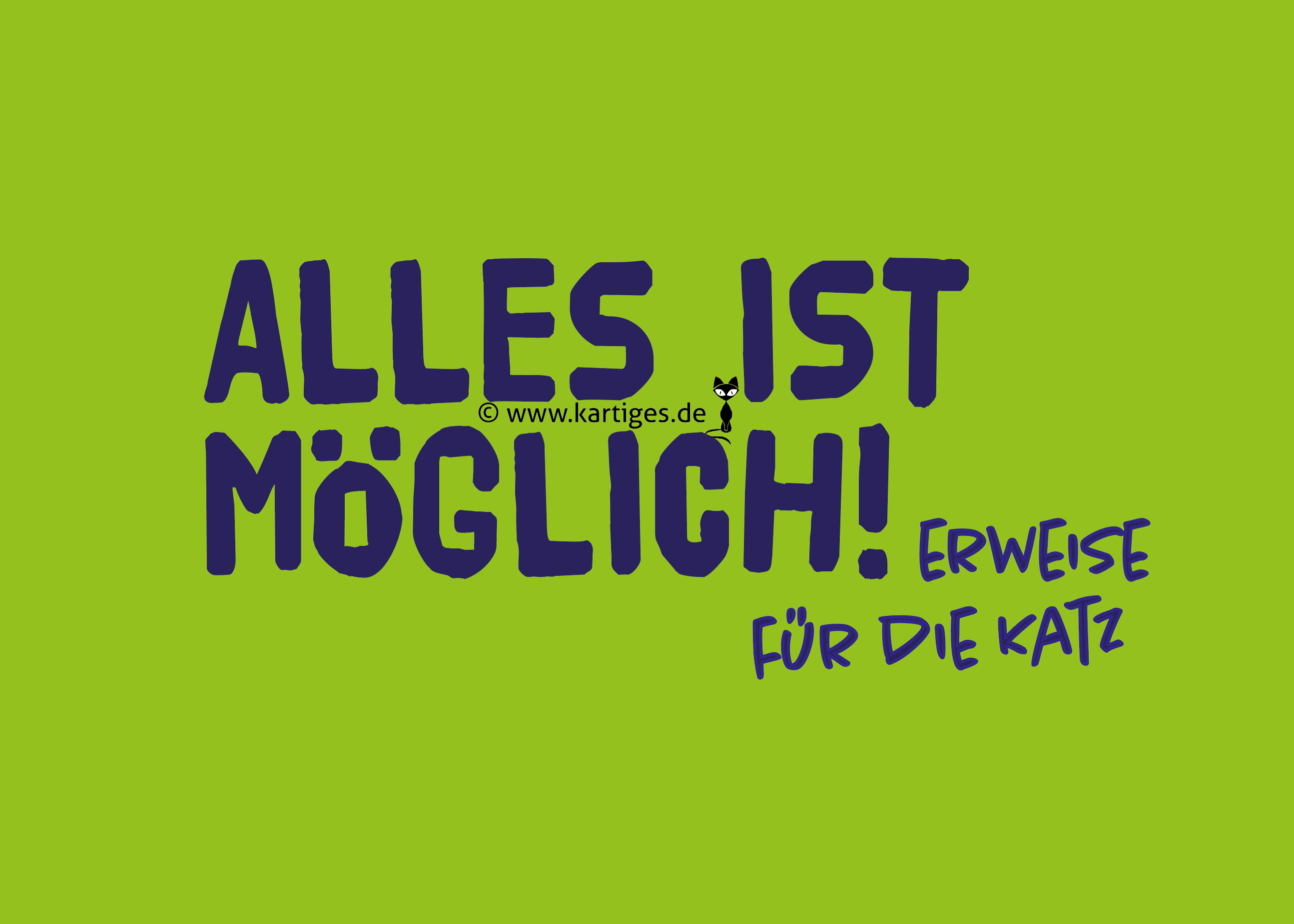 Alles ist möglich! erweise für die Katz   PK 153