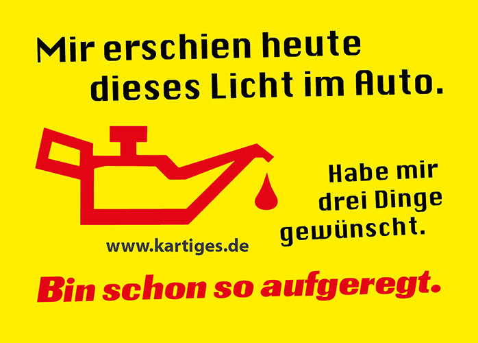 Mir erschien heute dieses Licht im Auto.