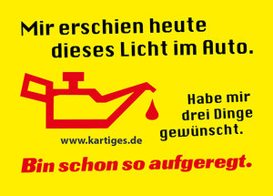 Mir erschien heute dieses Licht im Auto.