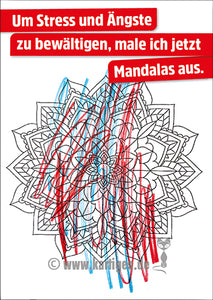 Um Stress und Ängste zu bewältigen, male ich jetzt Mandalas aus.